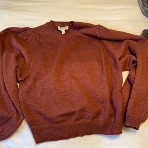 Women's Rust Crew Neck Sweater